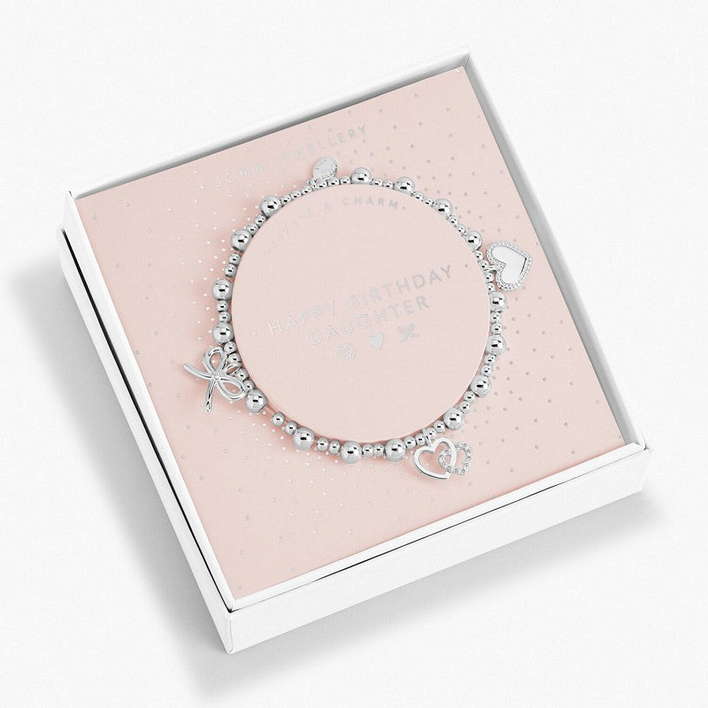 Joma Jewellery 6167 Life's A Charm Bracelet Happy Birthday Daughter in box