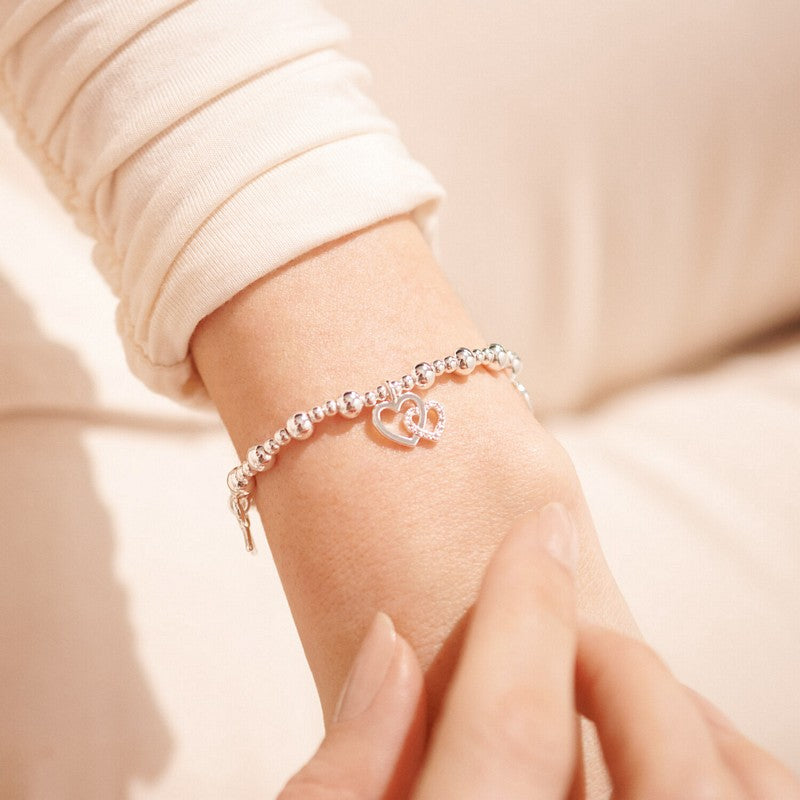 Joma Jewellery 6167 Life's A Charm Bracelet Happy Birthday Daughter on model