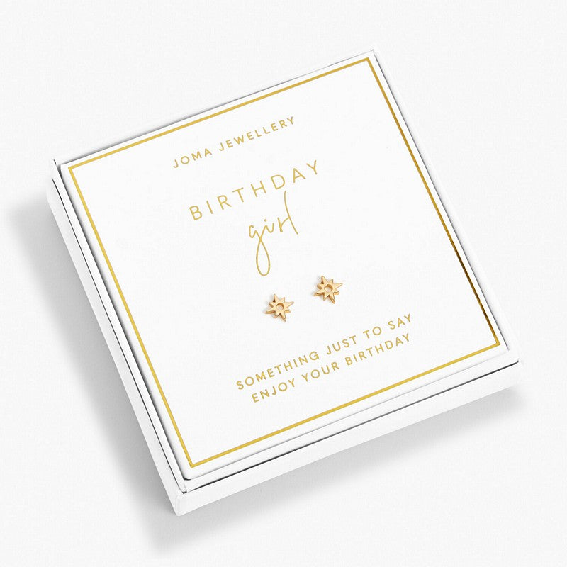  Joma Jewellery 6235 Beautifully Boxed Gold Earrings Birthday Girl in box