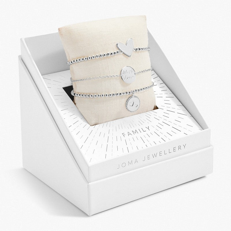 Joma Jewellery 6275 Celebrate You Gift Box 3 Bracelets Family in box