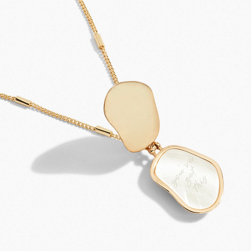 Joma Jewellery 6382 My Moments Gold Pebble Locket open