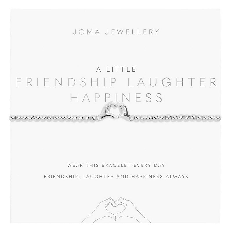 Joma Jewellery 7019 A Little Friendship Laughter Happiness Bracelet Silver main