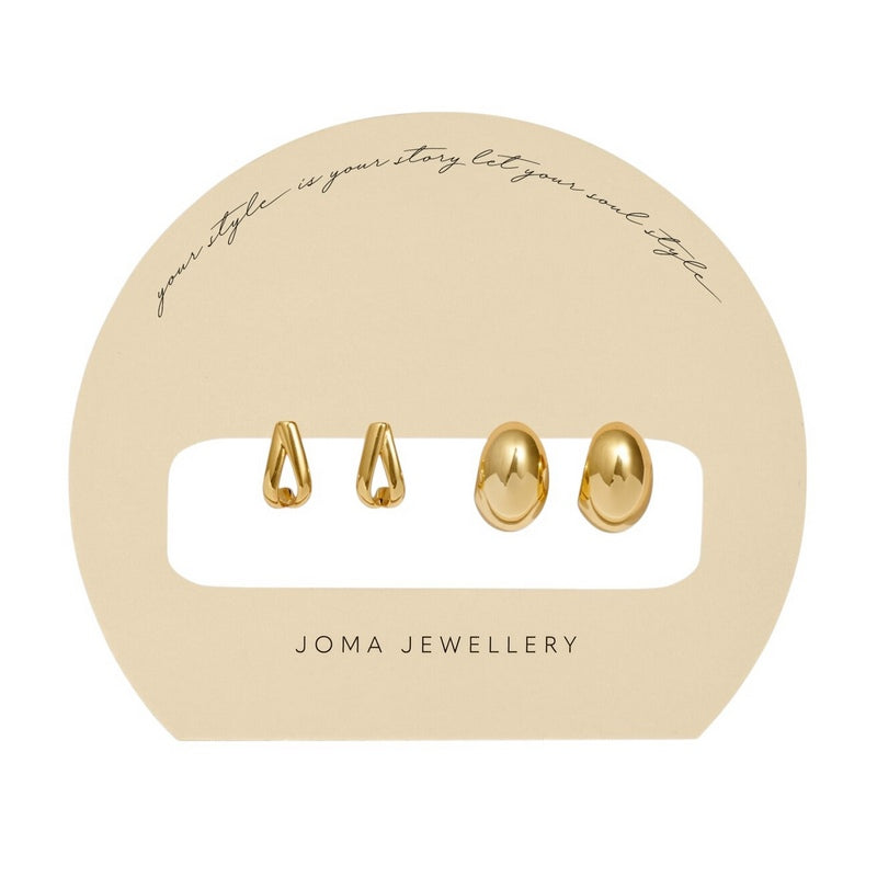 Joma Jewellery 8474 Soul Shine Hoop Earring Stack Statement Set of 2 main