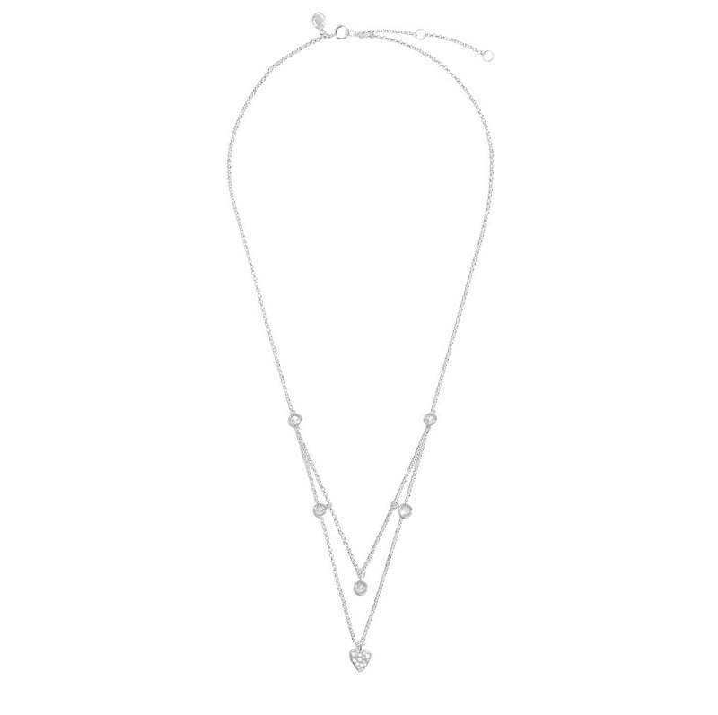 Joma Jewellery 8638 Lumia Hammered Heart Necklace front