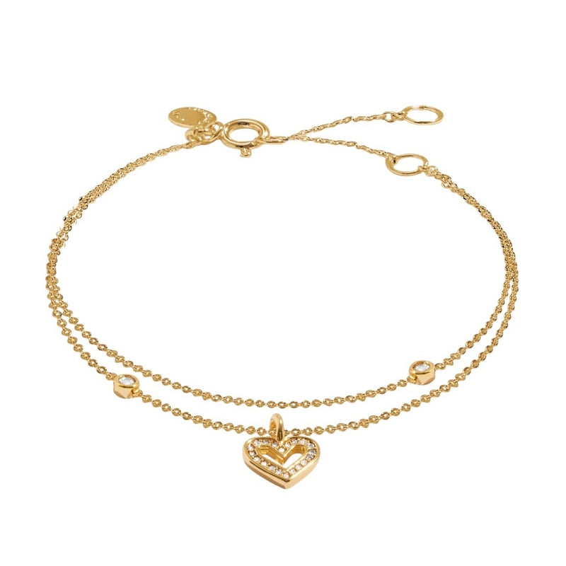 Joma Jewellery 8642 Lumia Heart Bracelet Gold main