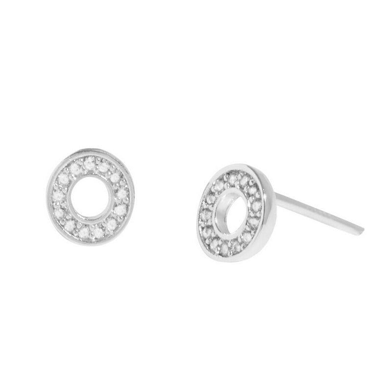 Joma Jewellery 8652 Lumia Circles Stud Earrings Silver main