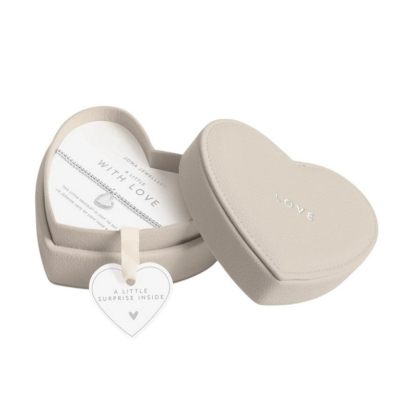 Joma Jewellery 8740 Jewellery Box Love Cream box open