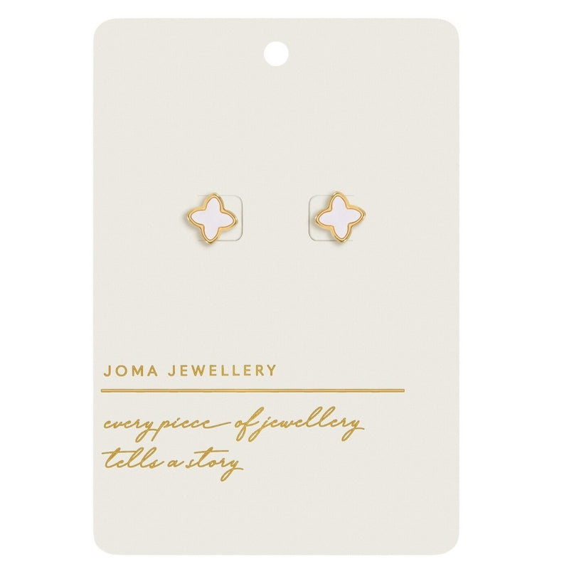 Joma Jewellery 9204 Style Stories Mother Of Pearl Clover Earrings card
