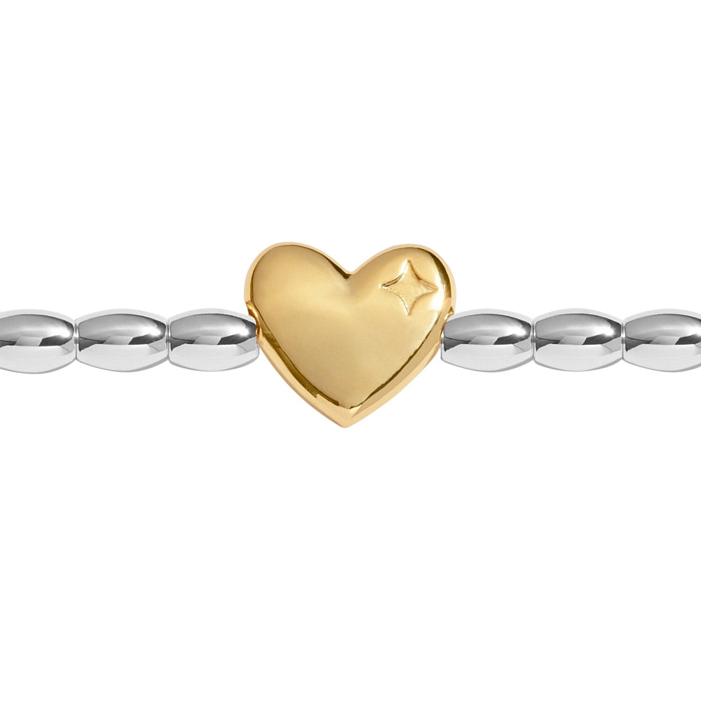 Joma Jewellery 9239 Christmas Wish Season To Sparkle Bracelet Pink Gold Star Bauble detail