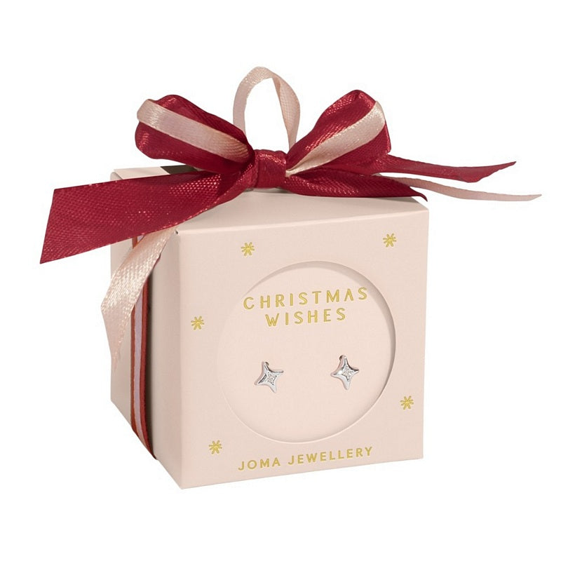 9335 Christmas Wishes Star Stud Earrings Pink Bauble main