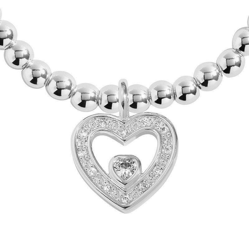Joma Jewellery 9501 A Little Thank You From The Bottom Of My Heart Bracelet detail