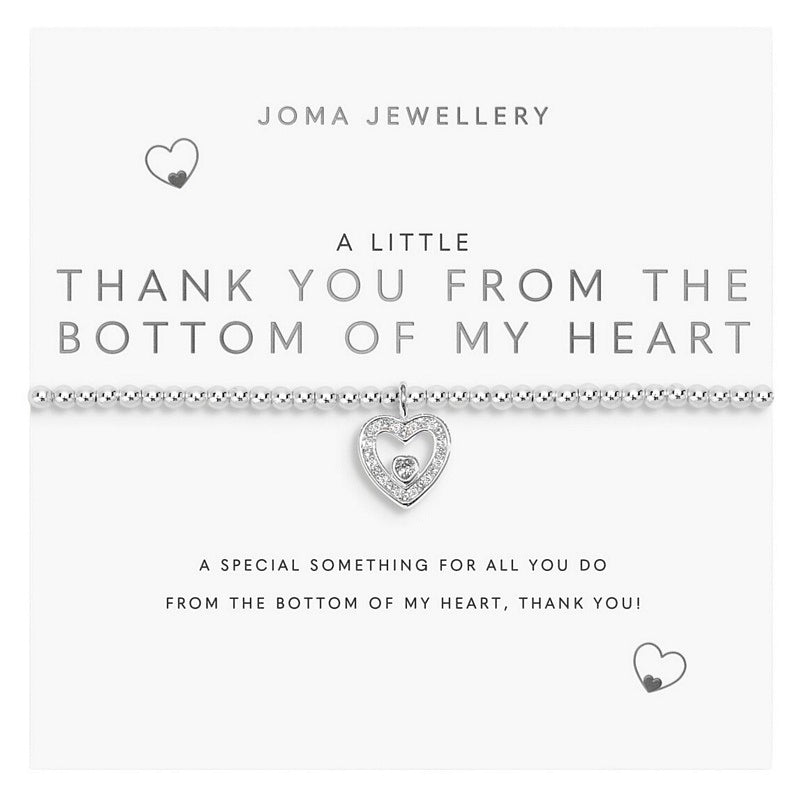 Joma Jewellery 9501 A Little Thank You From The Bottom Of My Heart Bracelet front