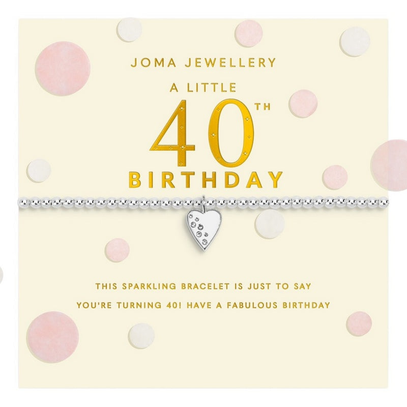 Joma Jewellery 9591 Confetti A Little 40th Birthday Bracelet front