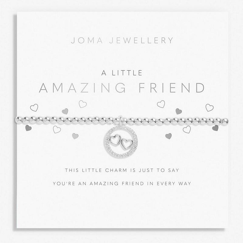 Joma Jewellery A Little Amazing Friend Child's Bracelet C706 on card