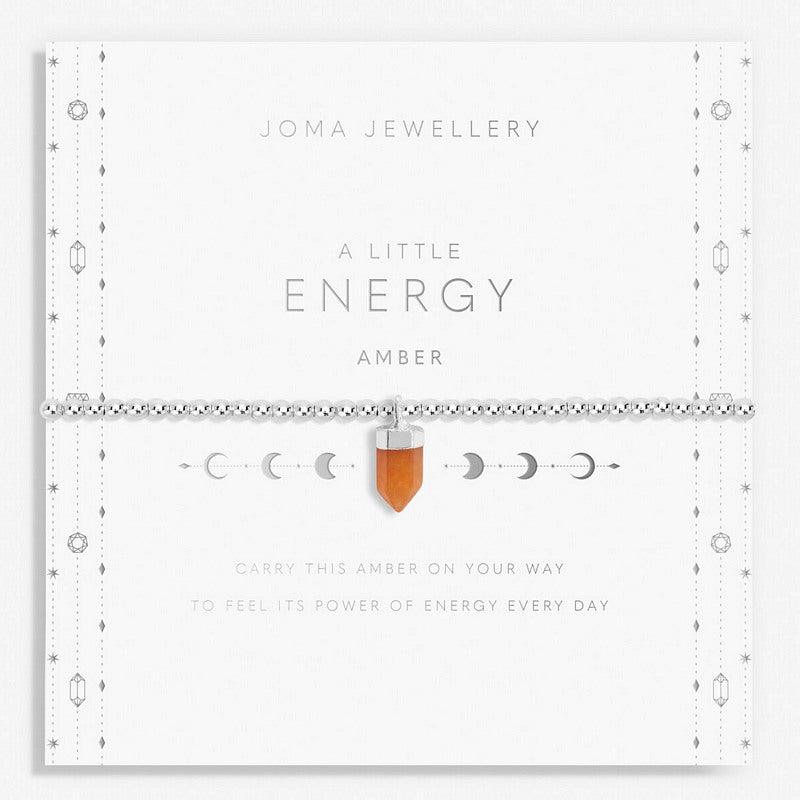 Joma Jewellery A Little Energy Amber Bracelet 6144 on card