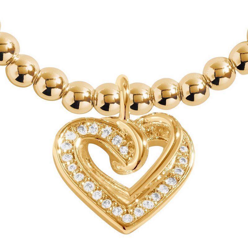 Joma Jewellery A Little Forever Thankful You're My Friend Gold Bracelet 9271 detail