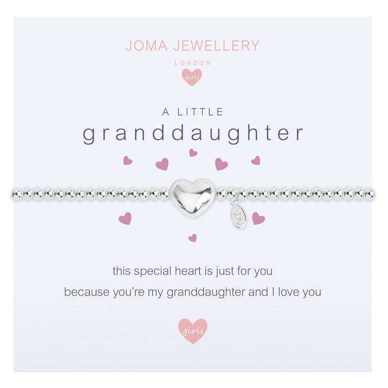 Joma Jewellery A Little Granddaughter Child's Bracelet C395 on card