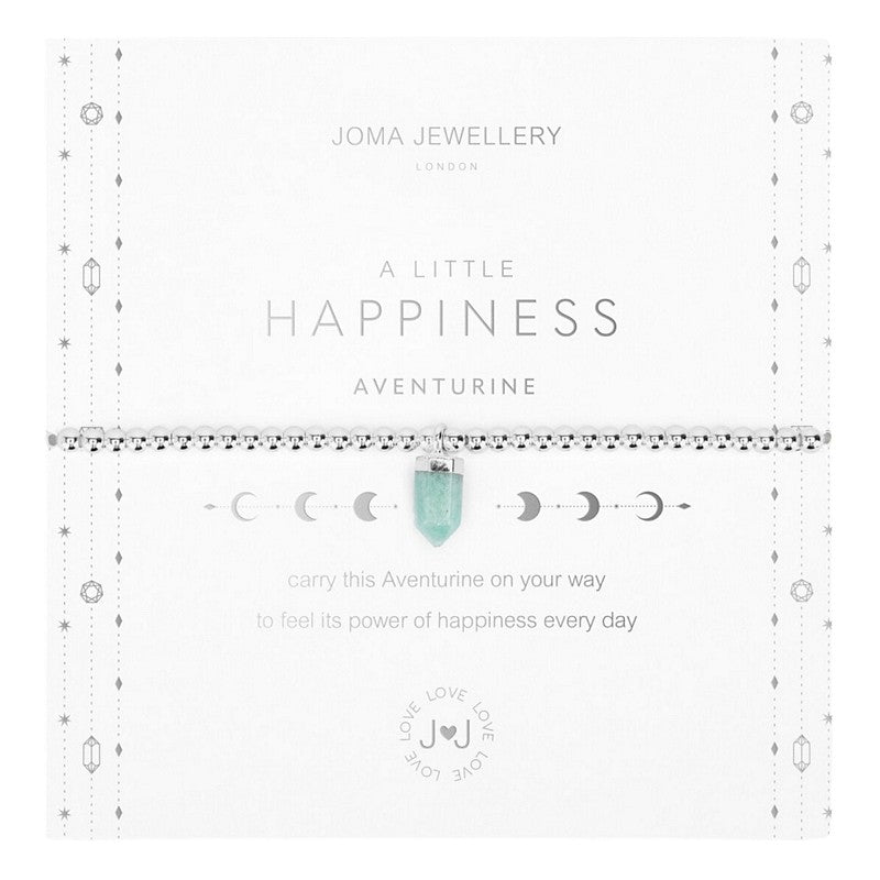 Joma Jewellery A Little Happiness Aventurine Bracelet 5261 on card