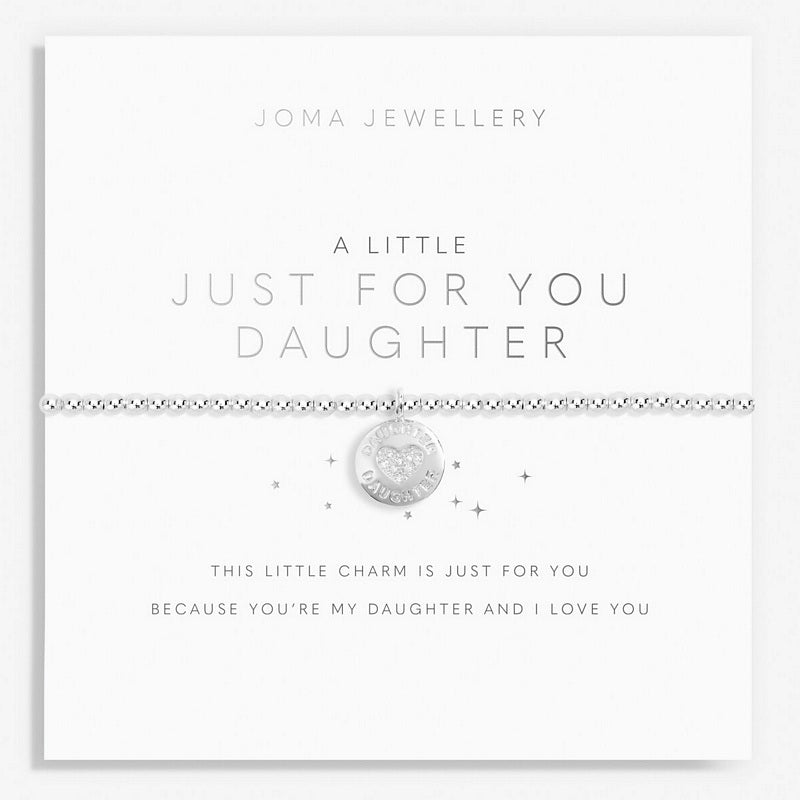 Joma Jewellery A Little Just For You Daughter Bracelet 6072 on card