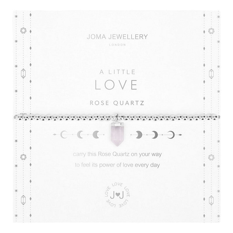 A Little Love Rose Quartz Bracelet 5258 on card