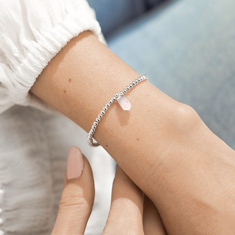 A Little Love Rose Quartz Bracelet 5258 on model