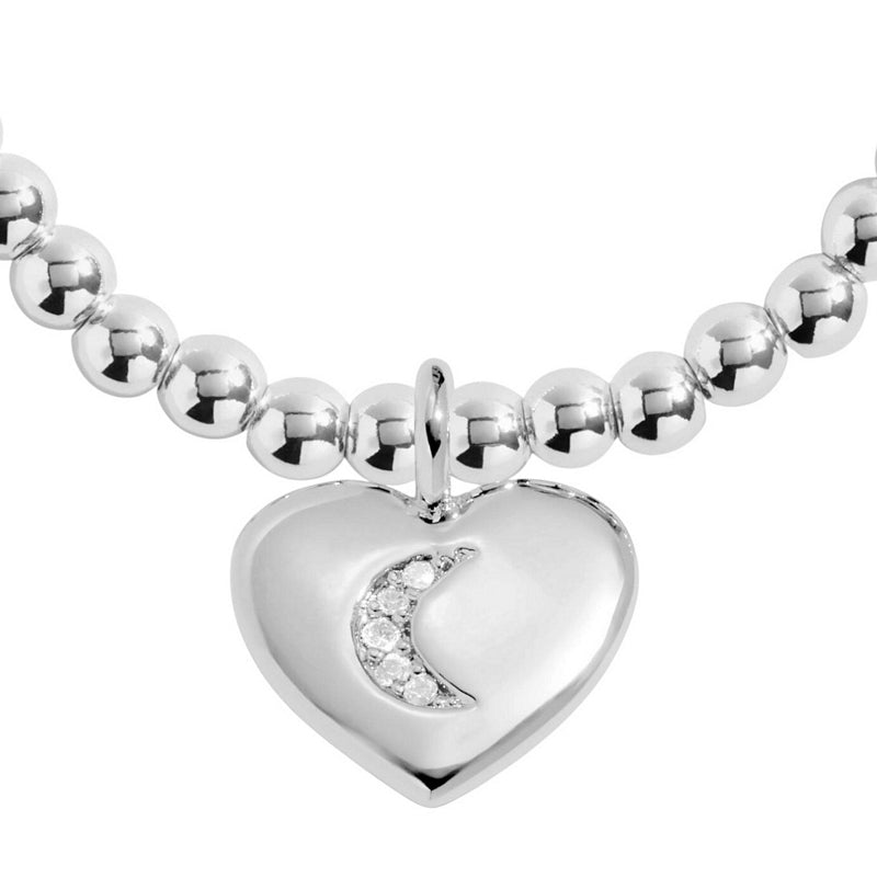 Joma Jewellery A Little Love You To The Moon and Back Bracelet 9757 charm detail