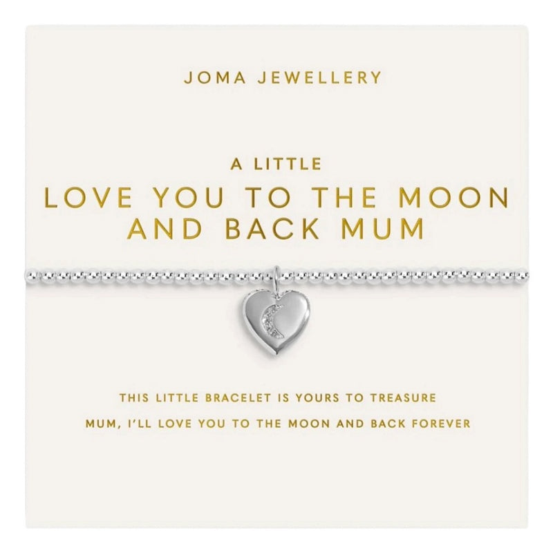 Joma Jewellery A Little Love You To The Moon and Back Bracelet 9757 on card