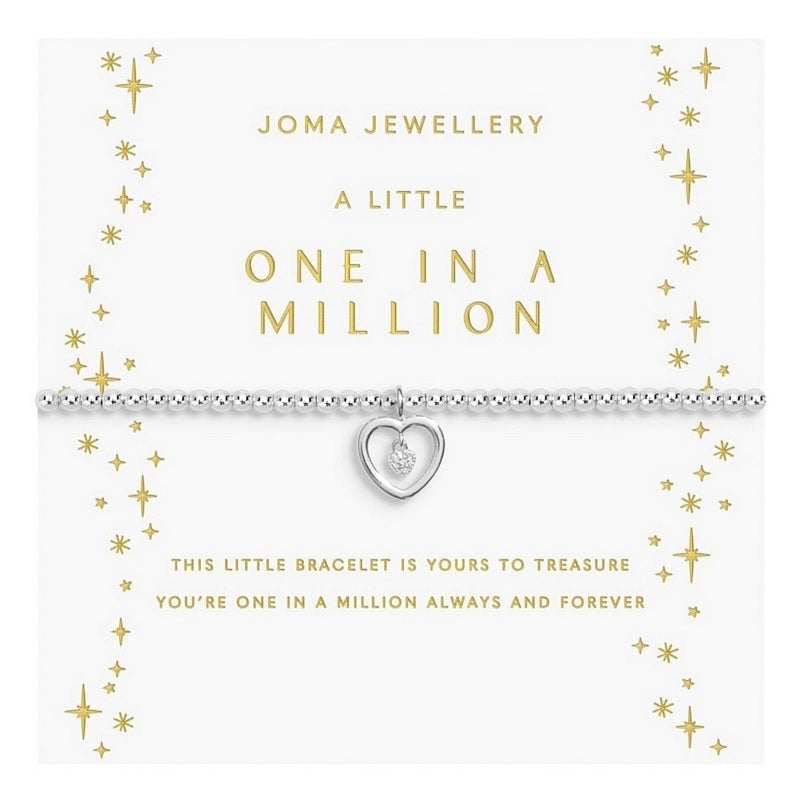 Joma Jewellery A Little One In A Million Bracelet 9180 on card