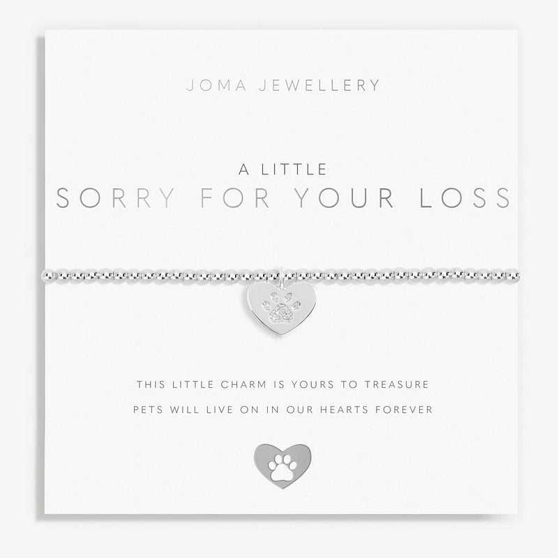 Joma Jewellery A Little Sorry For Your Loss Bracelet 6070 on card