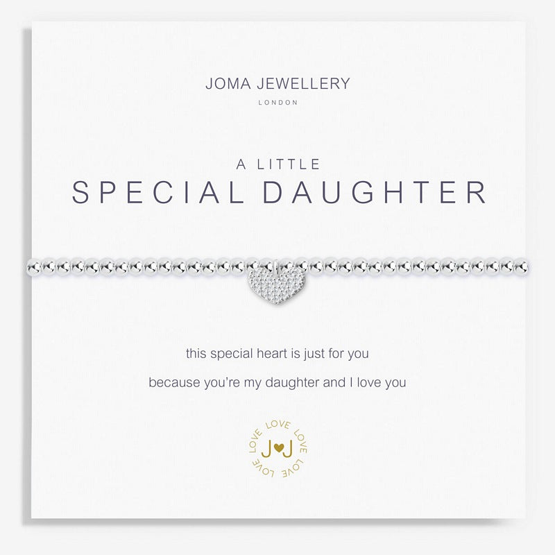 Joma Jewellery A Little Special Daughter Bracelet 1663 on card