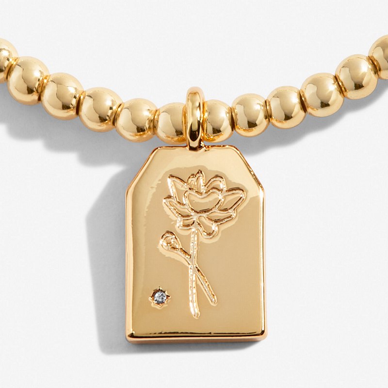 Joma Jewellery A Little Thank You Gold Bracelet 6175 close up