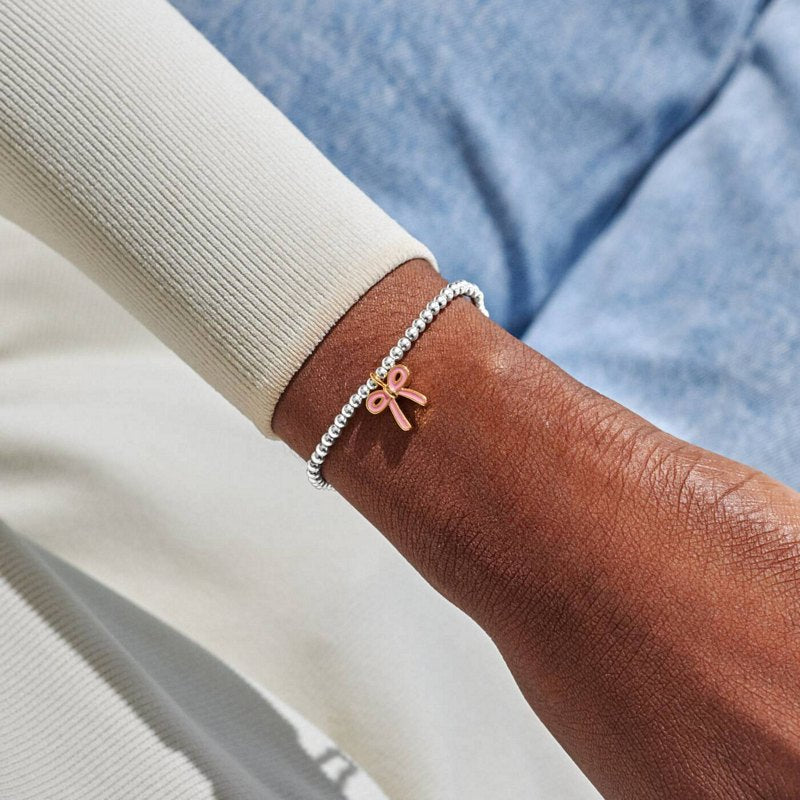 Joma Jewellery A Little Vibes In My Bow Era Bracelet 9839 on model