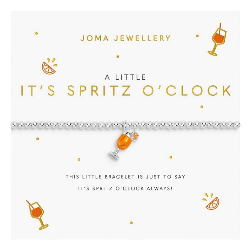 Joma Jewellery A Little Vibes It's Spritz O'Clock Bracelet 9833 on card