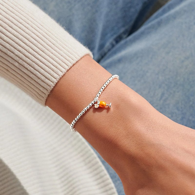 Joma Jewellery A Little Vibes It's Spritz O'Clock Bracelet 9833 on model