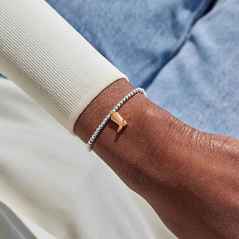 Joma Jewellery A Little Vibes Yeehaw Bracelet 9840 on model