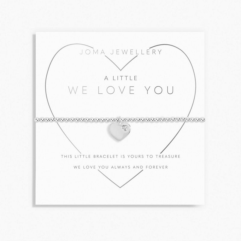 Joma Jewellery A Little We Love You Child's Bracelet C678 on card