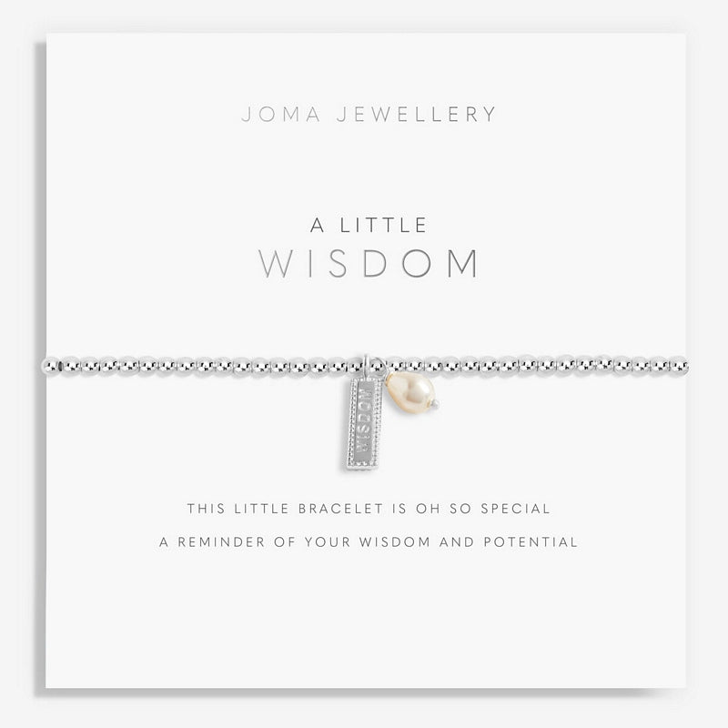 Joma Jewellery A Little Wisdom Bracelet 5805 on card