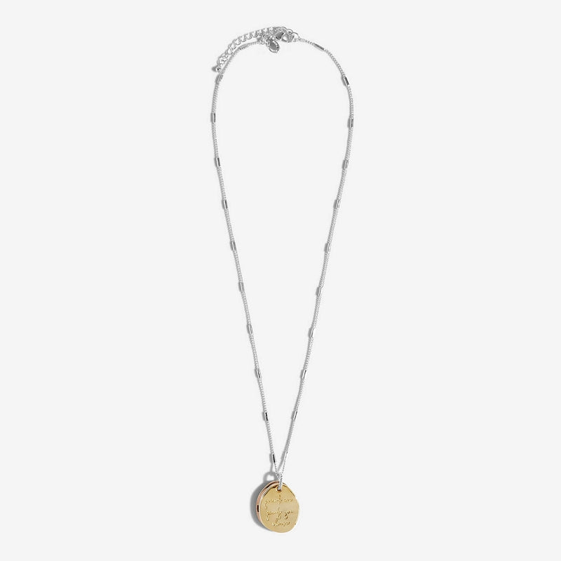 Joma Jewellery Affirmation Discs Friendship Necklace 5666 main