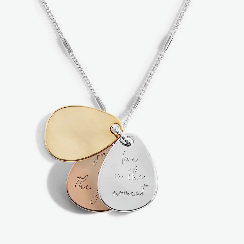 Joma Jewellery Affirmation Discs Mindfulness Necklace 5664 charm 2