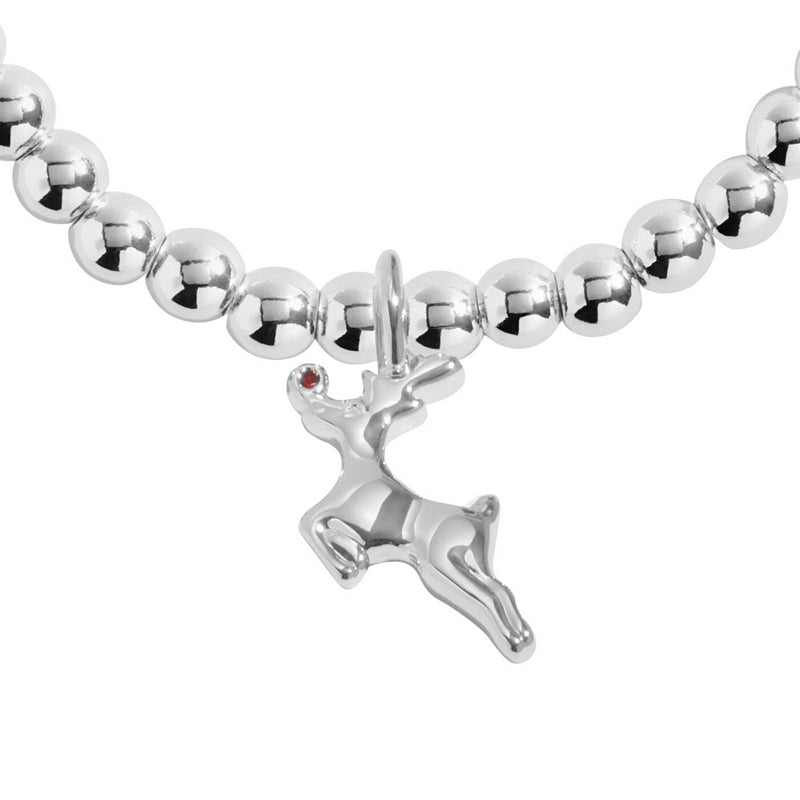 Joma Jewellery C890 A Little Christmas Rudolph The Reindeer Child's Bracelet detail