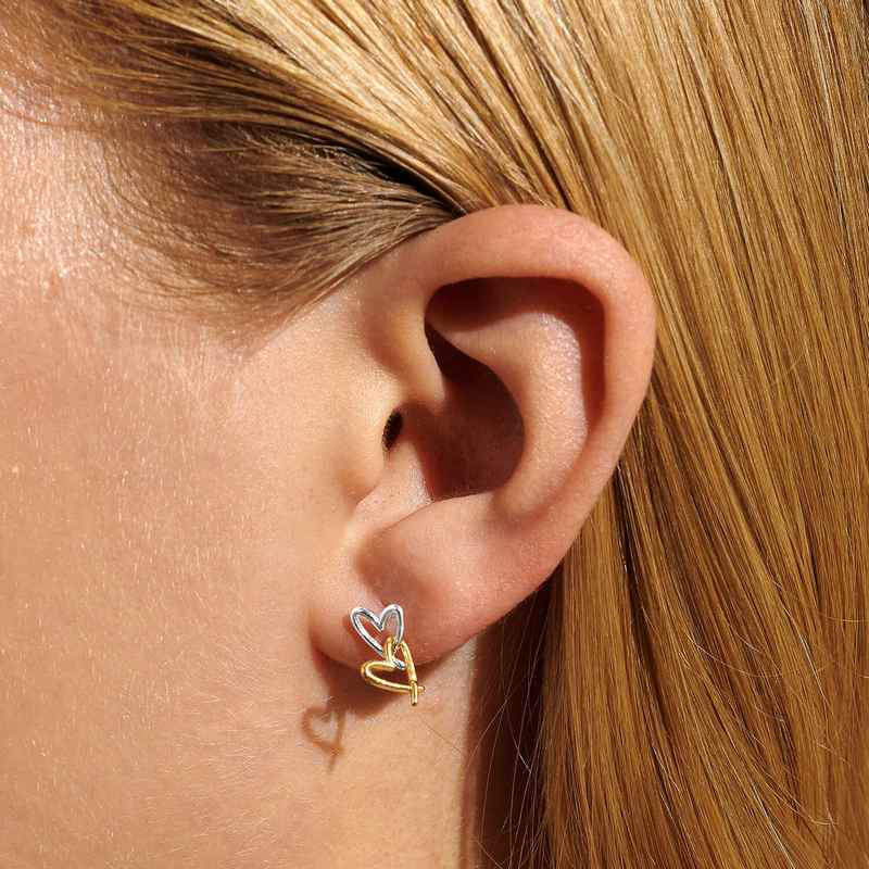 Joma Jewellery Forever Yours Lots Of Love Earrings 6767 on model