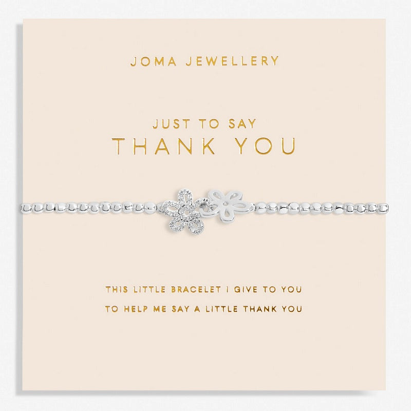 Joma Jewellery Just To Say Thank You Bracelet 6157 on card