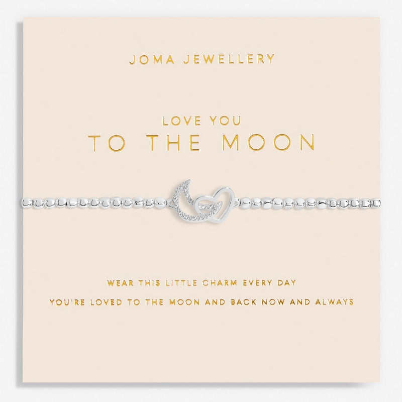 Joma Jewellery Love You To The Moon Bracelet 6155 on card