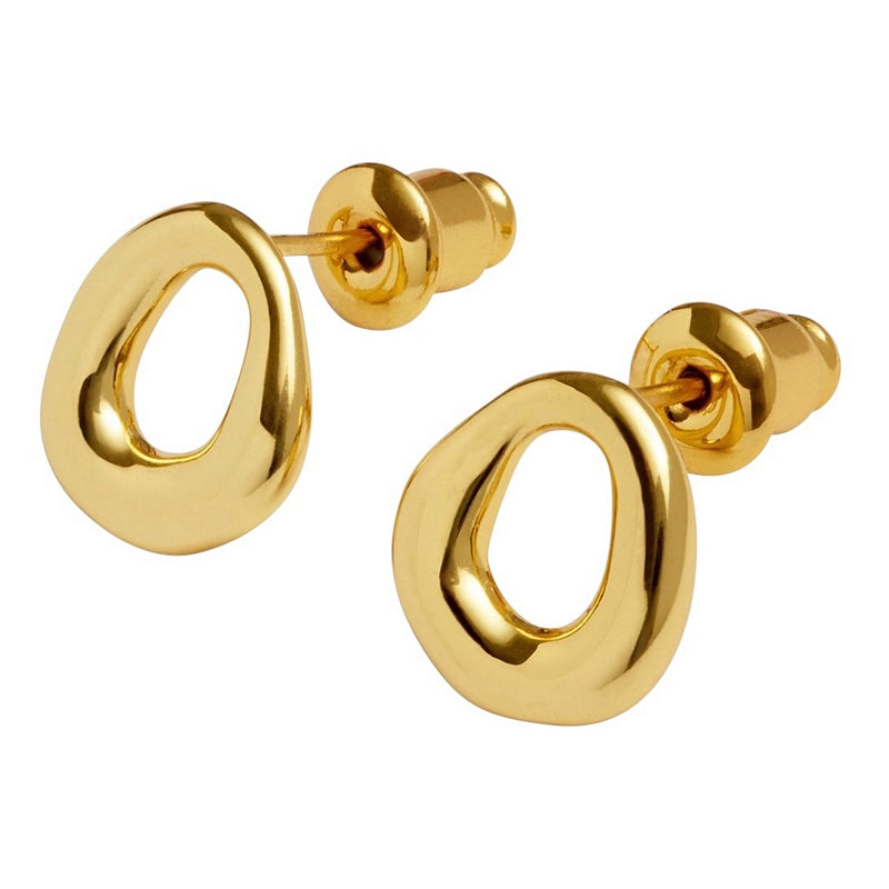 Joma Jewellery Loved By You Organic Stud Earrings Gold 10513 main
