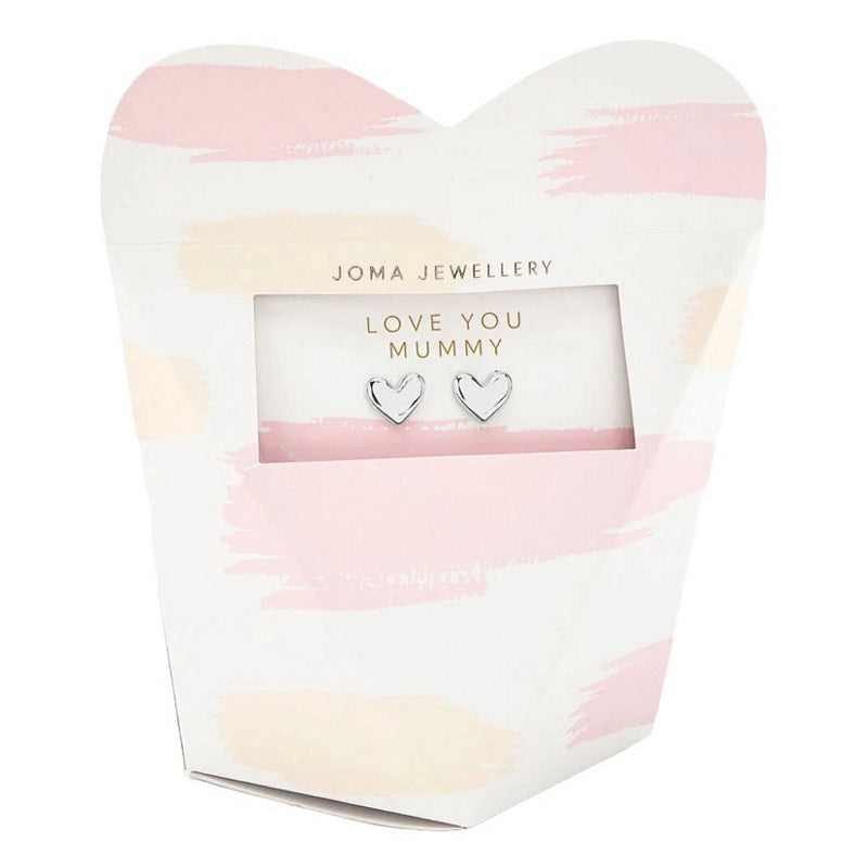 Joma Jewellery Mother's Day I Love You Mummy Earrings Gift Box 6961 packaging