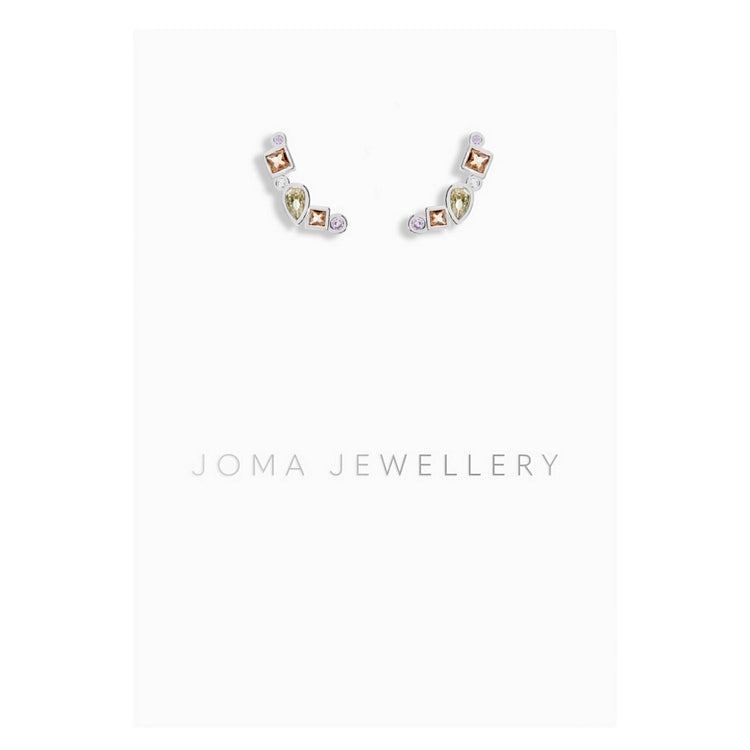Joma Jewellery Radiant Treasures Crawler Earrings 5833 on card