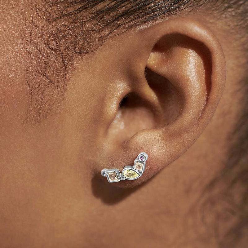 Joma Jewellery Radiant Treasures Crawler Earrings 5833 on model