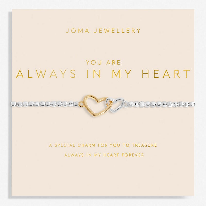 Joma Jewellery  You Are Always In My Heart Bracelet 6164 on card