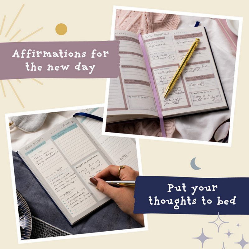 Journals For Life Night Notes - Morning Motivation in use