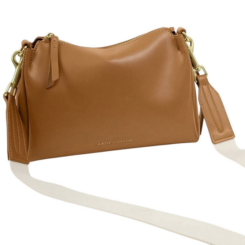Katie Loxton Anya Crossbody Bag Caramel KLB4457 with shoulder strap